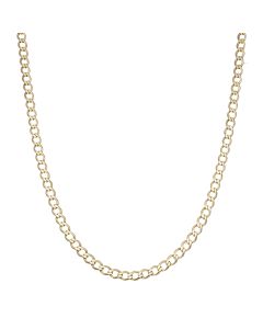 Pre-Owned 9ct Yellow Gold 24.5" Curb Chain Necklace