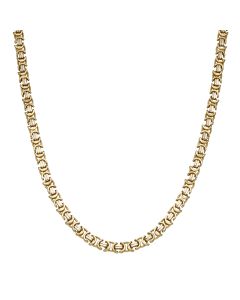 Pre-Owned 18ct Yellow & White Gold 26" Byzantine Chain Necklace