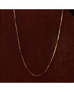 Pre-Owned Vintage 1979 9ct Yellow Gold 15.5" Box Link Necklace