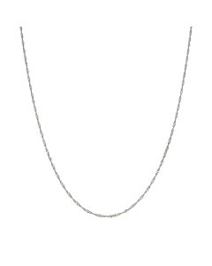 Pre-Owned 9ct White Gold 24" Adjustable Twist Chain Necklace