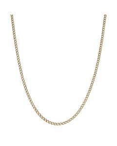 Pre-Owned 9ct Yellow Gold 19" Hollow Curb Chain Necklace