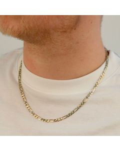 Pre-Owned 9ct Yellow Gold 20" Figaro Chain Necklace