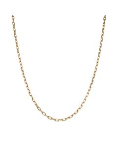 Pre-Owned 9ct Yellow Gold 22" Diamond-Cut Belcher Chain Necklace