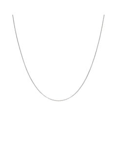 Pre-Owned 9ct White Gold 16" Micro Belcher Chain Necklace