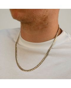 Pre-Owned 9ct Yellow Gold 22" Heavy Curb Chain Necklace