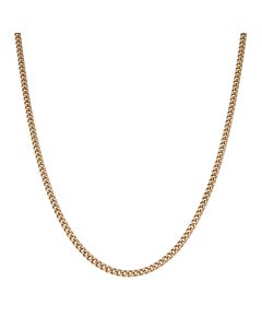 Pre-Owned 9ct Yellow Gold 20" Solid Curb Link Chain Necklace