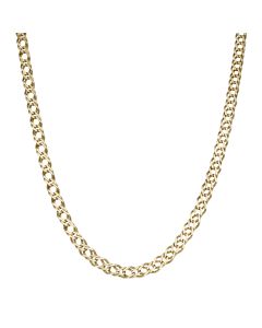 Pre-Owned 9ct Yellow Gold 18" Double Curb Chain Necklace