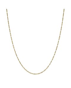 Pre-Owned Vintage 1989 9ct Gold 18" Singapore Chain Necklace