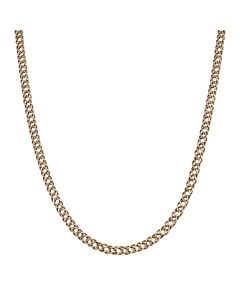 Pre-Owned 9ct Yellow Gold 24" Hollow Double Curb Chain Necklace