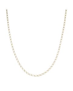 Pre-Owned 9ct Yellow Gold 20" Oval Open Curb Chain Necklace