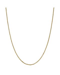 Pre-Owned 9ct Yellow Gold 18" Hollow Rope Chain Necklace