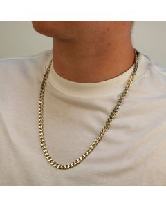Pre-Owned 9ct Yellow Gold 24" Heavy Curb Chain Necklace