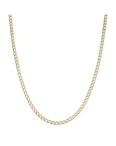 Pre-Owned 9ct Yellow Gold 21.5" Curb Link Chain Necklace