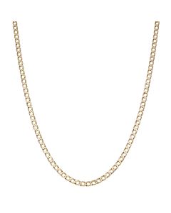 Pre-Owned 9ct Yellow Gold 20.5" Solid Curb Chain Necklace