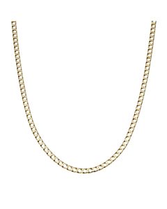 Pre-Owned 9ct Yellow Gold 23.5" Solid Curb Chain Necklace