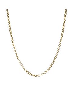 Pre-Owned 9ct Yellow Gold 20" Solid Belcher Chain Necklace