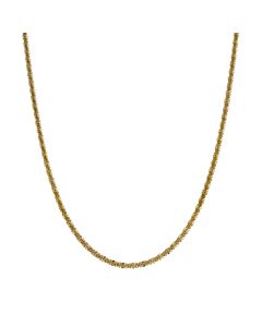 Pre-Owned 9ct Yellow Gold 20" Fancy Popcorn Link Necklace