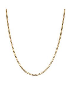Pre-Owned 9ct Yellow Gold 20" Box Link Chain Necklace