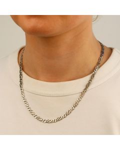 Pre-Owned 9ct White Gold 18" Solid Celtic Chain Necklace