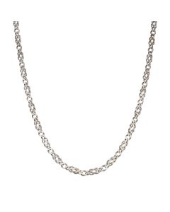 Pre-Owned 9ct White Gold 18" Solid Celtic Chain Necklace
