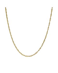 Pre-Owned 9ct Yellow Gold 18" Singapore Chain Necklace