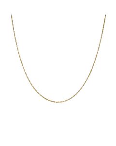 Pre-Owned 9ct Yellow Gold16" Slim Twist Link Chain Necklace