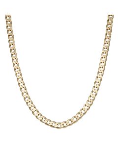 Pre-Owned 9ct Yellow Gold 24 Inch Solid Curb Chain Necklace