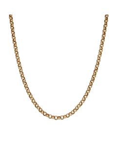 Pre-Owned 9ct Yellow Gold 17.5" Belcher Link Chain Necklace