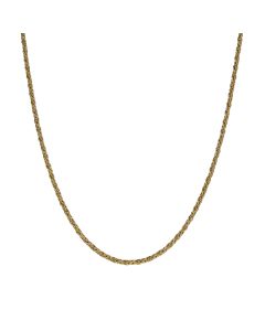 Pre-Owned Vintage 1977 9ct Gold 17.5 Inch Rope Chain Necklace