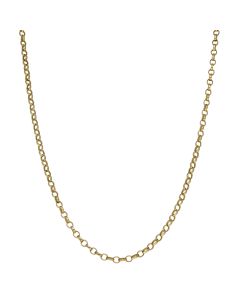 Pre-Owned 9ct Yellow Gold 18" Solid Belcher Chain Necklace