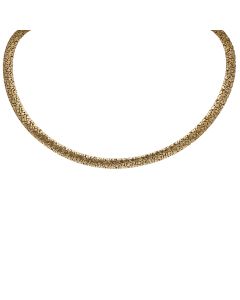 Pre-Owned 9ct Yellow Gold Multi-Link 17" Collarette Necklace