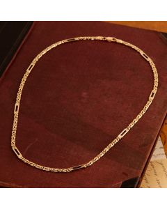 Pre-Owned Vintage 1989 9ct Gold 20" Fancy Link Chain Necklace