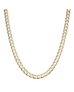 Pre-Owned 9ct Yellow Gold 20.5 Inch Solid Curb Chain Necklace