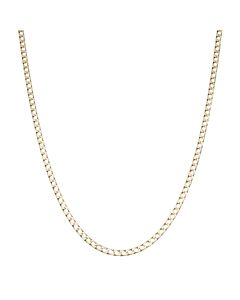 Pre-Owned Vintage 1989 9ct Gold 21" Solid Curb Chain Necklace
