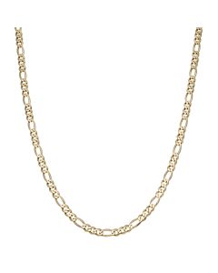 Pre-Owned 9ct Yellow Gold 30" Solid Figaro Chain Necklace