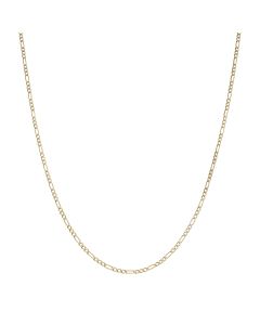 Pre-Owned 9ct Yellow Gold 18" Hollow Figaro Chain Necklace
