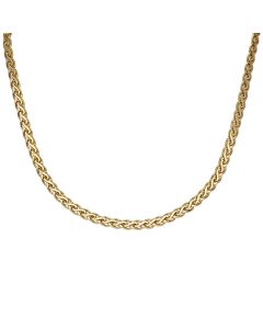 Pre-Owned 9ct Yellow Gold 17" Woven Link Necklet