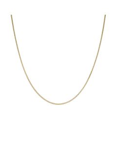 Pre-Owned 9ct Yellow Gold 16" Slim Curb Link Chain Necklace