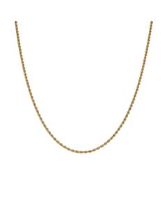 Pre-Owned 9ct Yellow Gold 16" Hollow Rope Chain Necklace