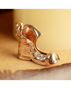 Pre-Owned Vintage 1972 9ct Yellow Gold Old Boot Charm