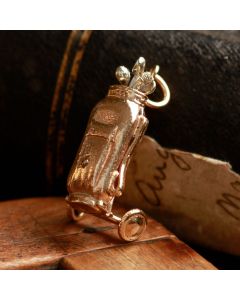 Pre-Owned Vintage 1972 9ct Gold Golf Clubs Charm