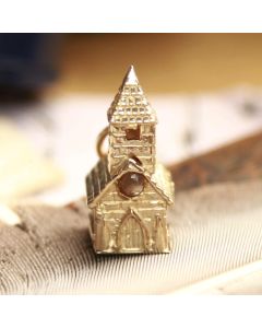 Pre-Owned Vintage 1968 9ct Yellow Gold Church Charm