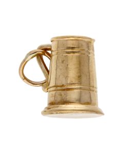 Pre-Owned 9ct Yellow Gold Hollow Tankard Charm