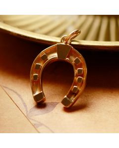 Pre-Owned Vintage 1972 9ct Yellow Gold Horseshoe Charm