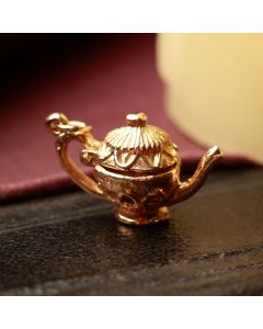 Pre-Owned Vintage 1971 9ct Yellow Gold Opening Teapot Charm