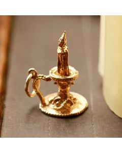 Pre-Owned Vintage 1960 9ct Yellow Gold Candle Charm
