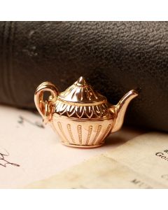 Pre-Owned Vintage 1973 9ct Yellow Gold Hollow Teapot Charm