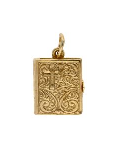 Pre-Owned 9ct Yellow Gold Bible Charm