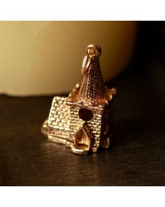 Pre-Owned Vintage 1971 9ct Gold Opening Church Wedding Charm