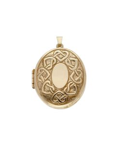Pre-Owned 9ct Yellow Gold Eternal Life and Love Locket Pendant
